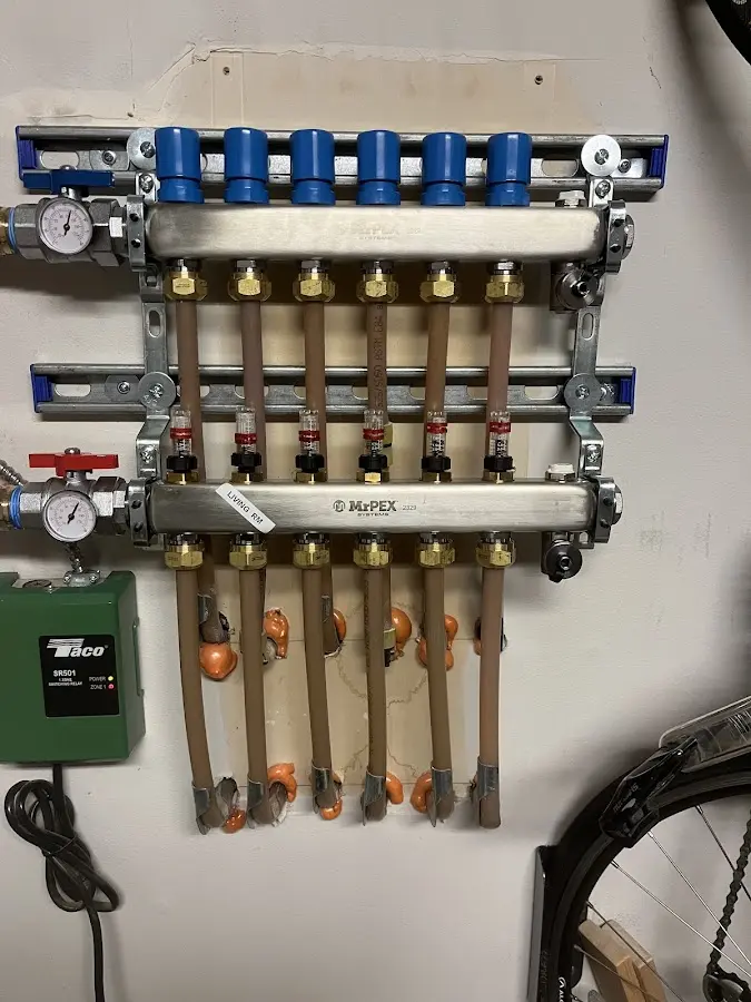 Plumber performing Water Heater Repair at a residential property in York